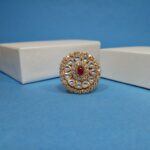 Handcrafted Kundan Work Statement Ring