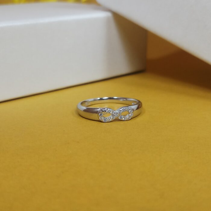 Timeless Love Infinity Symbol Sterling Silver Ring