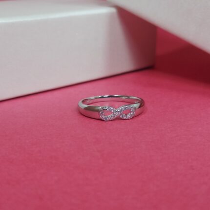 Timeless Love Infinity Symbol Sterling Silver Ring