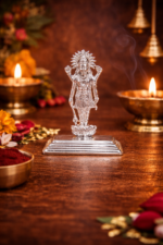Elegant Silver Satyanarayan Murti - Divine Blessings in Pure Silver