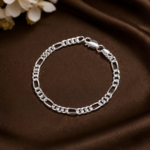 Sleek Pure Silver Gents Bracelet