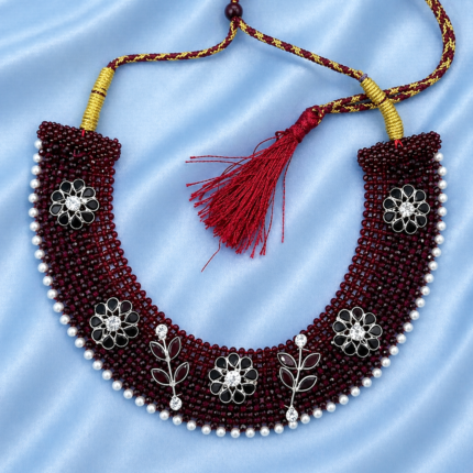 Classic Sterling Silver Necklace Chatai Set