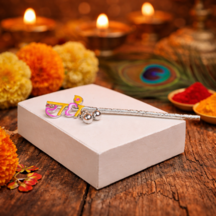 Silver Krishna Flute – Divine Elegance
