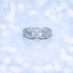 Elegant Infinity Design Sterling Silver Ring