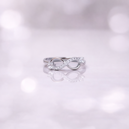 Elegant Silver 925 Infinity Band for Women