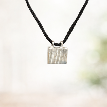 Elegant Silver Taabiz Pendant for Protection and Style
