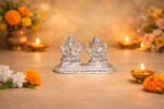 Pure Silver Laxmi Ganesh Murti – Divine Idol Set for Prosperity & Wisdom