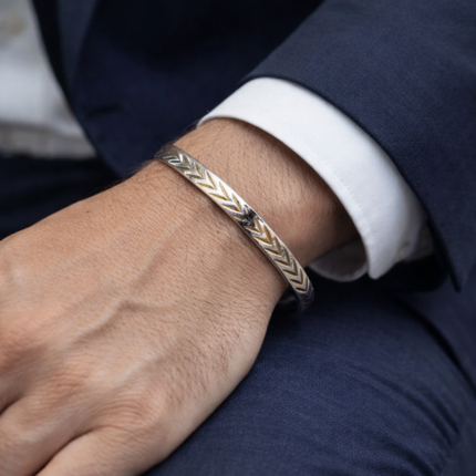Bold & Elegant Men's Pure Silver Kada