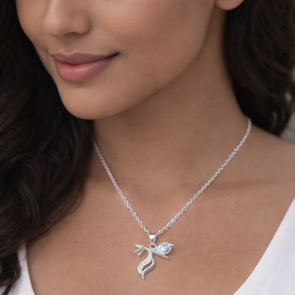 Divine Silver 925 Flute Pendant