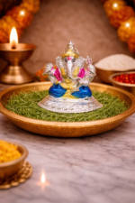 Silver Ganesha Murti – Symbol of Wisdom, Success, and Blessings