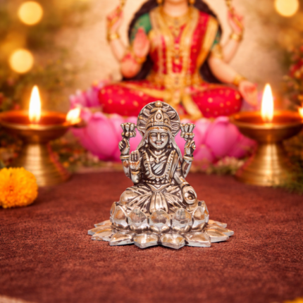 Pure Silver Laxmi Murti – Silver Goddess Laxmi Idol