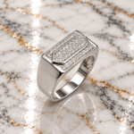 Polished 925 Silver Statement Ring