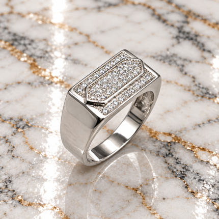 Polished 925 Silver Statement Ring
