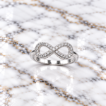 Timeless Silver 925 Infinity Ring for Ladies