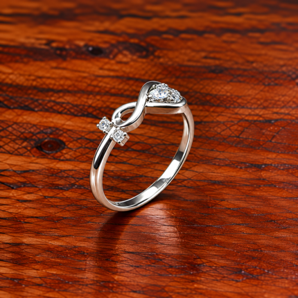 Endless Elegance Silver 925 Infinity Ring for Ladies