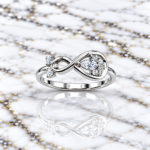 Endless Elegance Silver 925 Infinity Ring for Ladies