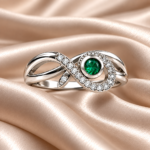 Infinity Loop Design Ring in Silver 925