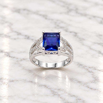 Elegant Pure Silver Gents Ring