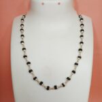 Sacred Silver Black Tulsi Mala (Big) Necklace