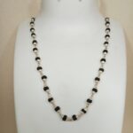 Sacred Silver Black Tulsi Mala (Big) Necklace