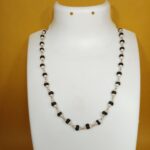 Sacred Silver Black Tulsi Mala (Big) Necklace