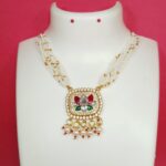 Silver Kundan Necklace – Classic Indian Bridal Jewelry