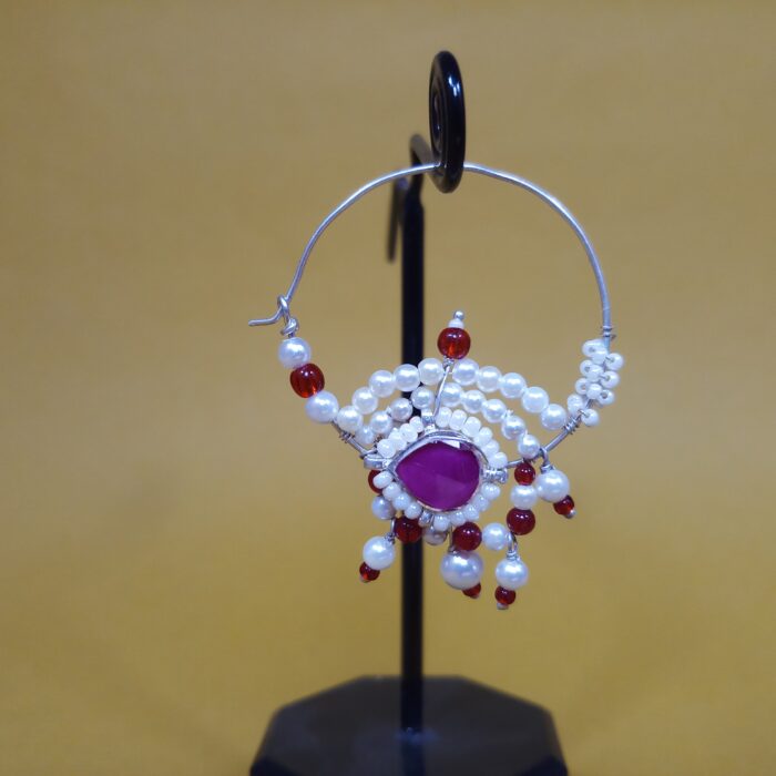 925 Silver Kundan Nath – Traditional Nose Ring with Exquisite Kundan Stones