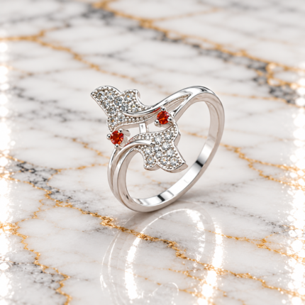 Chic Silver Ladies' Ring – Timeless and Graceful