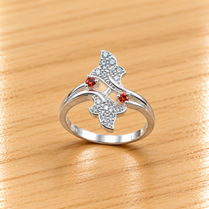 Chic Silver Ladies' Ring – Timeless and Graceful