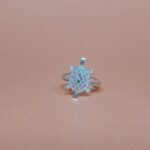 Elegant Silver Tortoise Ring – Symbol of Luck