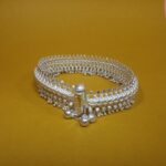 Stylish Silver Payal with Intricate Design