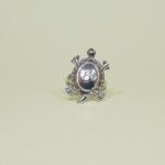 Graceful Tortoise Design Sterling Silver Ring