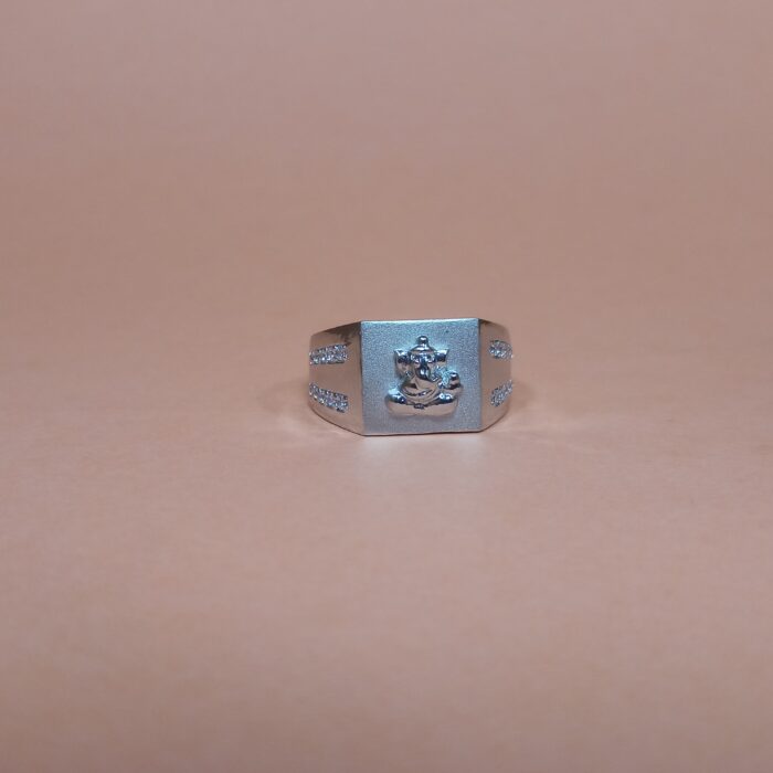 Sacred Silver God Idol Ring