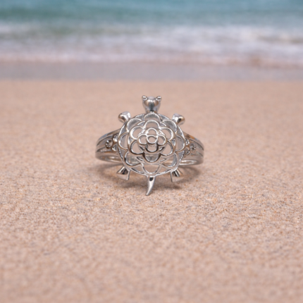925 Sterling Silver Tortoise Ring – Unique & Stylish