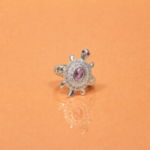 Tortoise Motif Pure Silver Ring – Trendy and Unique