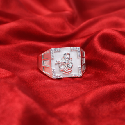 925 Sterling Silver Spiritual God Krishna Ring