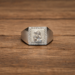 Handcrafted Silver God Krishna Ring for Men – Durable & Elegant
