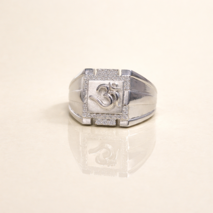 Divya Prabha - Sacred Silver Om Ring