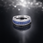 Elegant Ladies' Silver Ring - Timeless Charm