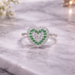 Radiant Silver Elegance Ladies' Ring