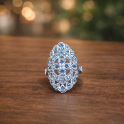 Elegant Silver Ladies Ring – Pure Silver