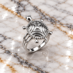 Timeless Silver Tortoise Ring – Symbol of Grace and Fortune