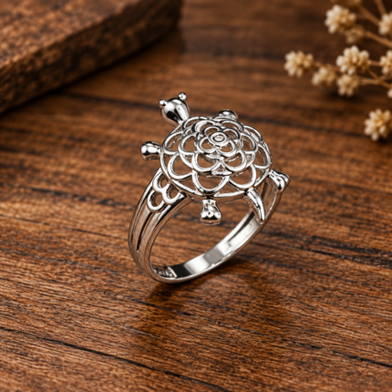 925 Sterling Silver Tortoise Ring – Unique & Stylish