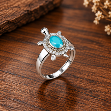 edit the silver ring with suitable marble background