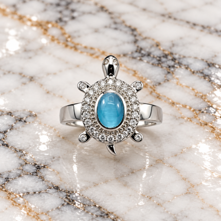 edit the silver ring with suitable marble background