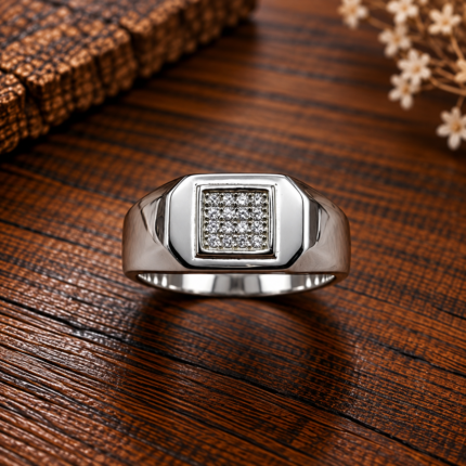 Maharaja Style Sterling Silver 925 Men's Ring