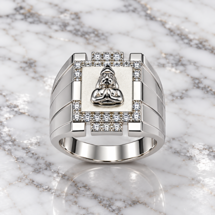 Divine Indian God Balaji Silver Ring