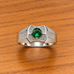 Swarna Veer: Indian Heritage Silver 925 Ring for Men