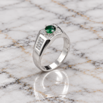 Swarna Veer: Indian Heritage Silver 925 Ring for Men