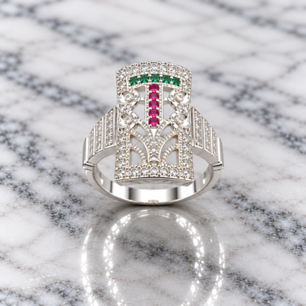 Pure Silver Ladies Ring – Sophisticated Design